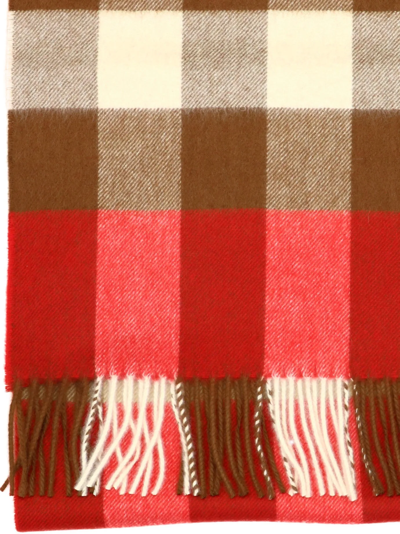 Burberry Check Fringed Scarf