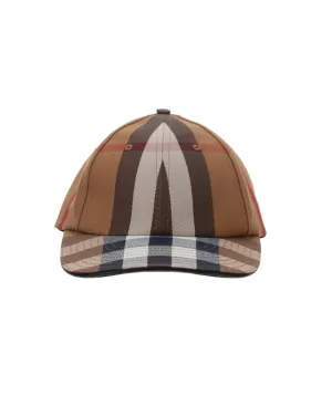 Burberry Checked Pattern Baseball Cap