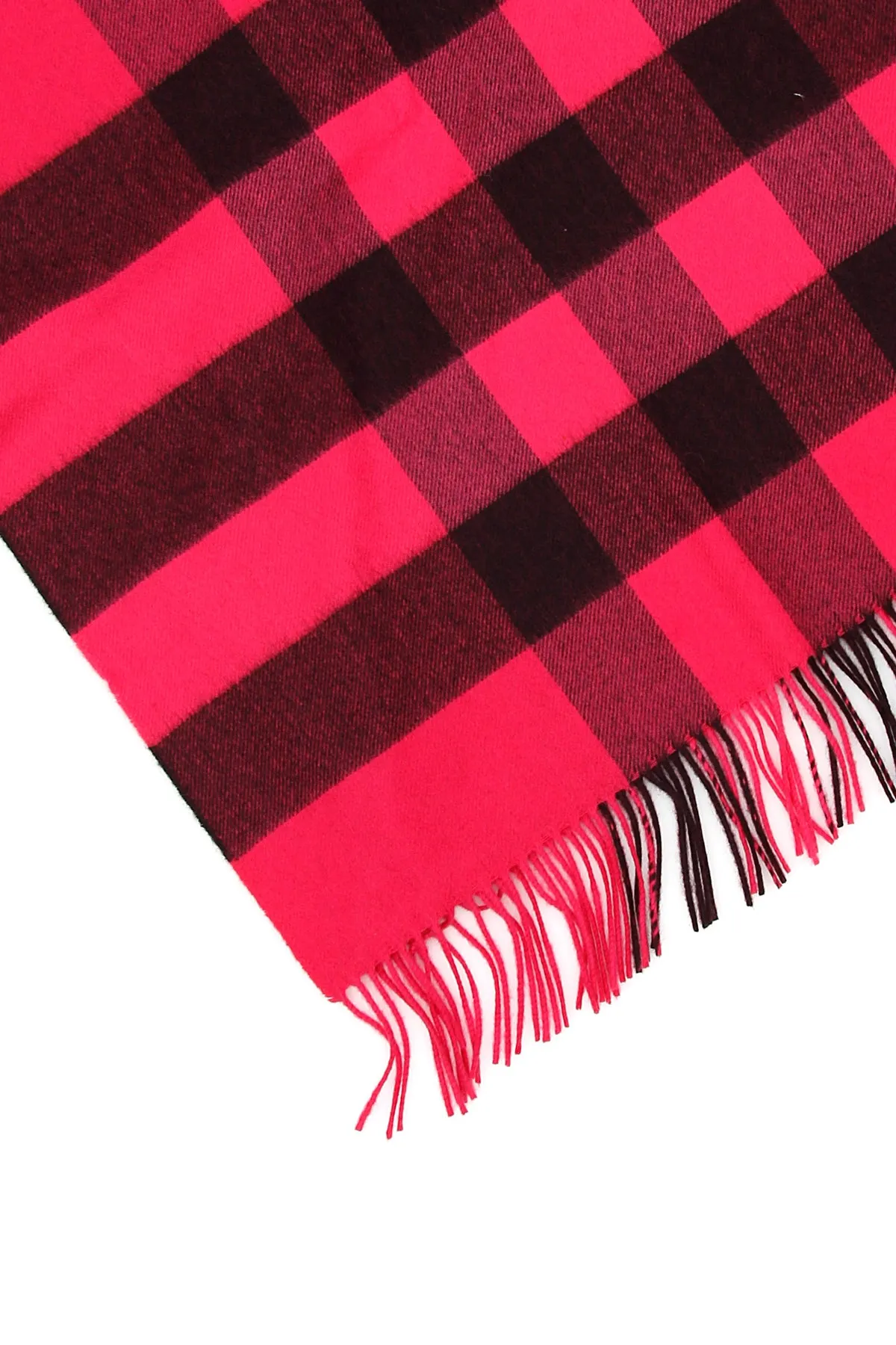 Burberry Checkered Frayed Scarf