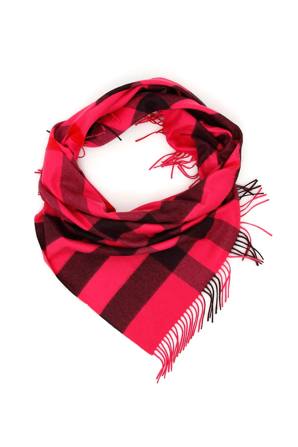 Burberry Checkered Frayed Scarf
