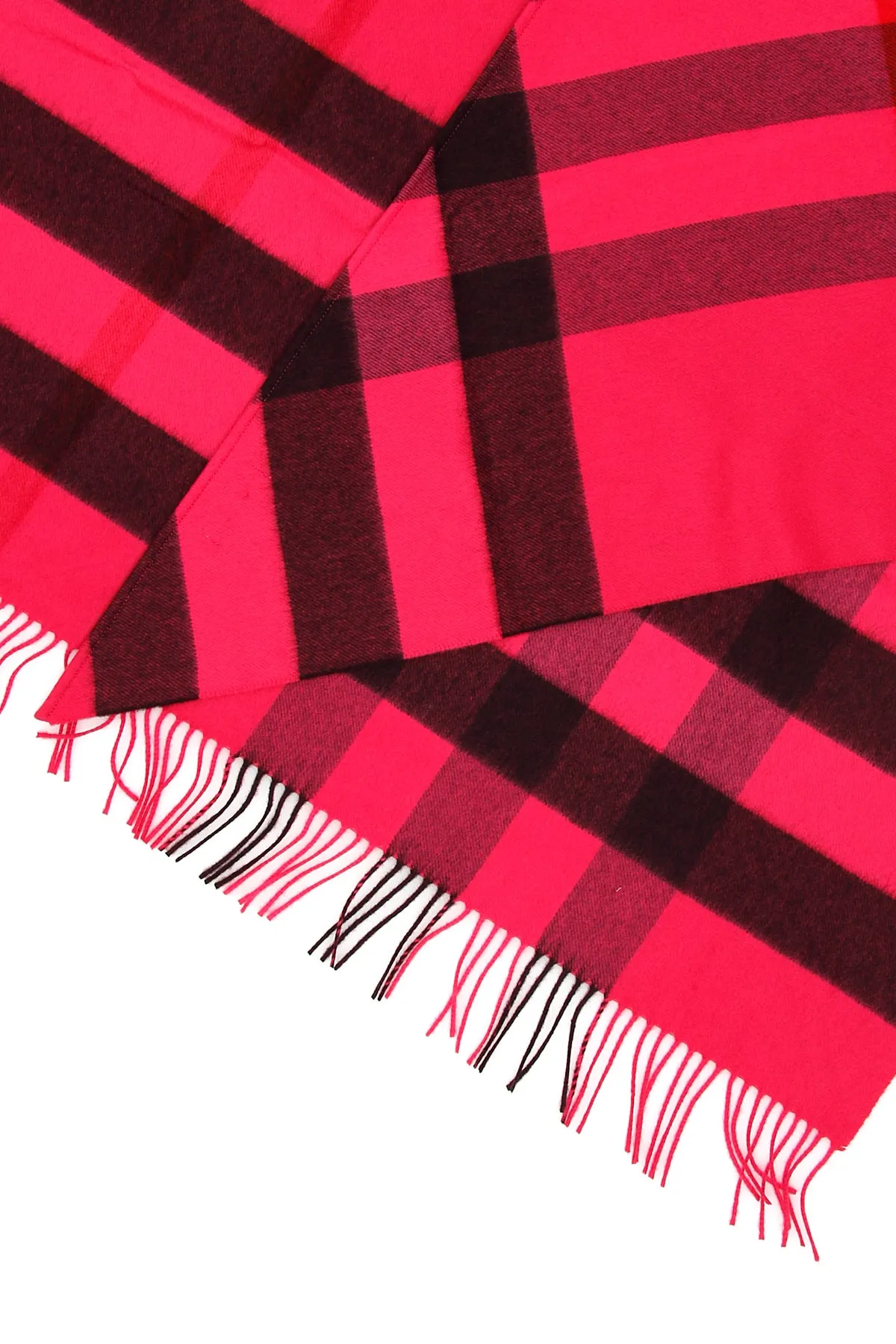 Burberry Checkered Frayed Scarf