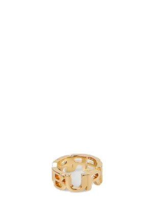 Burberry Chuncky Logo Lettering Ring