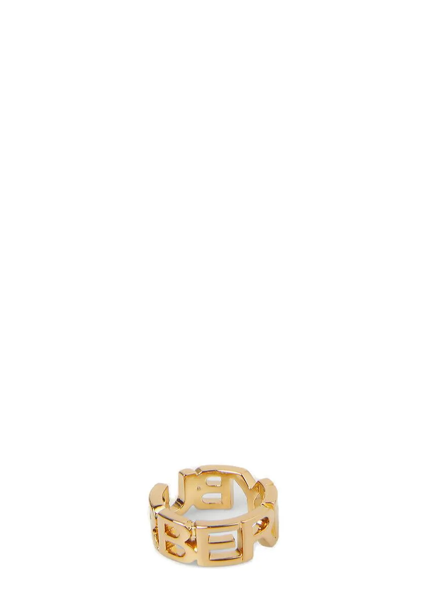 Burberry Chuncky Logo Lettering Ring