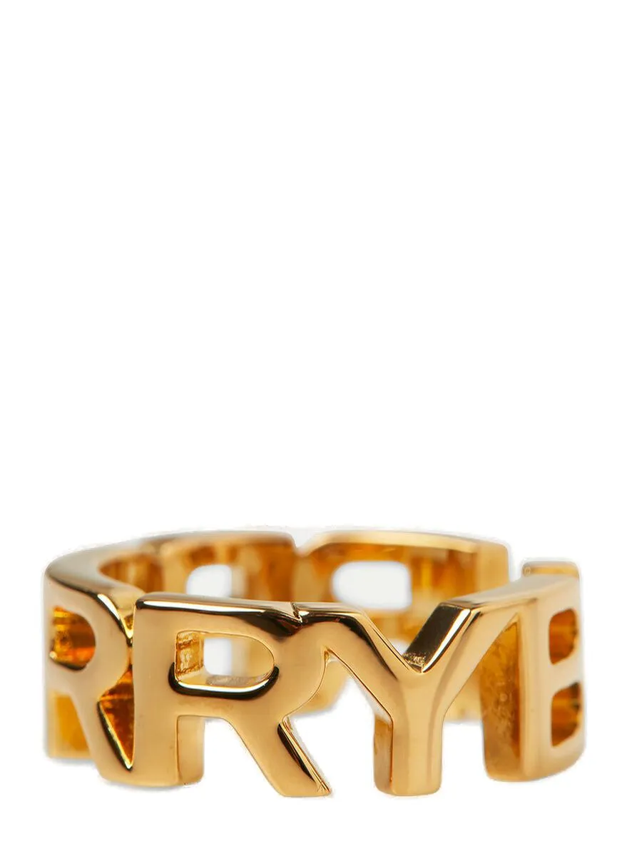 Burberry Chuncky Logo Lettering Ring