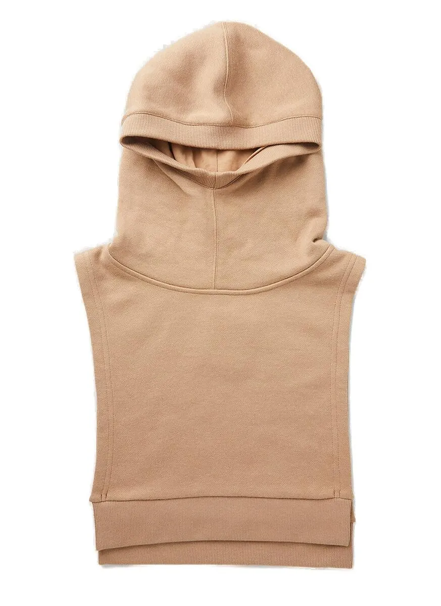 Burberry Logo Embroidered Hooded Scarf