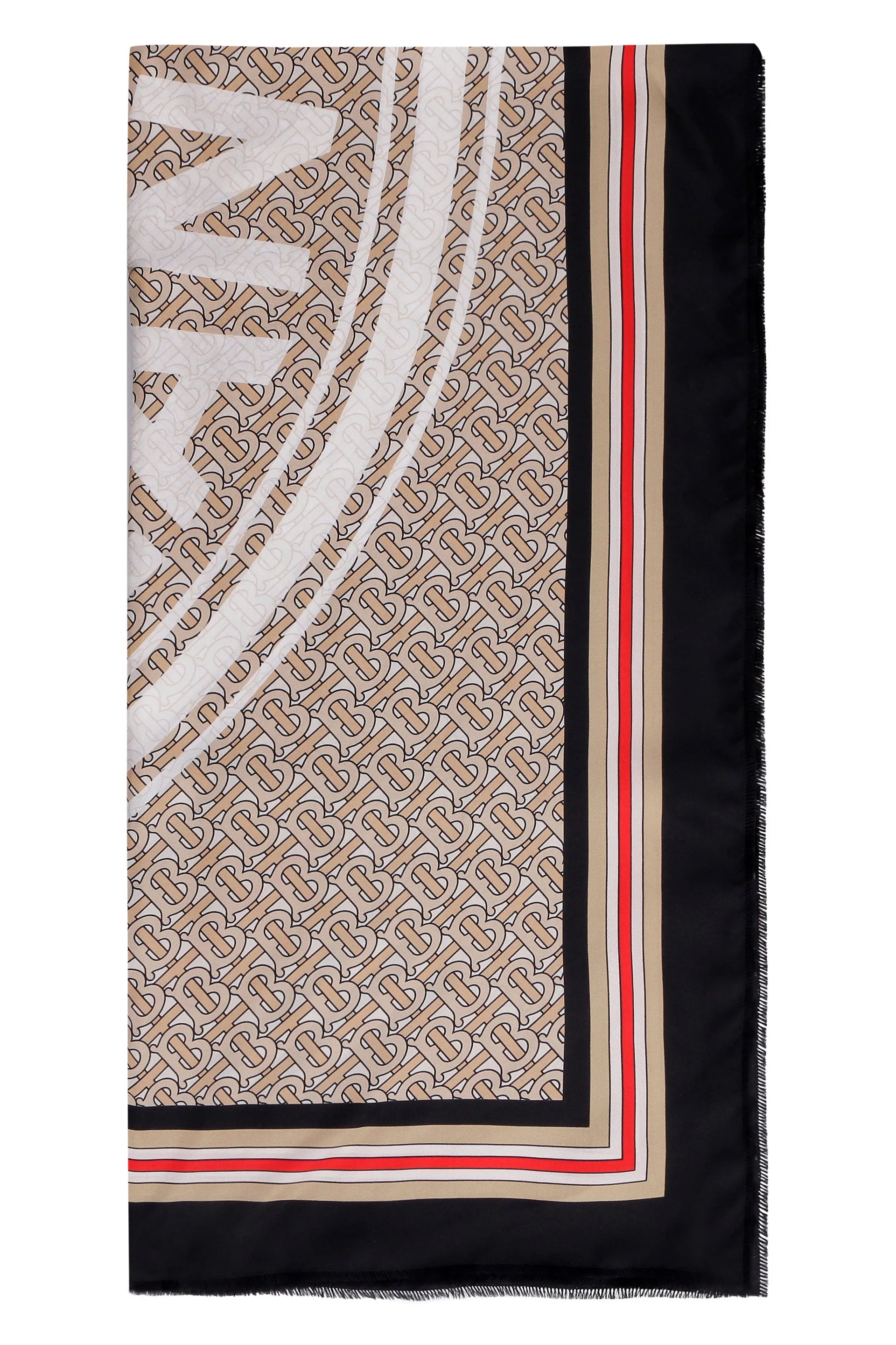 Burberry Logo Printed Square Scarf