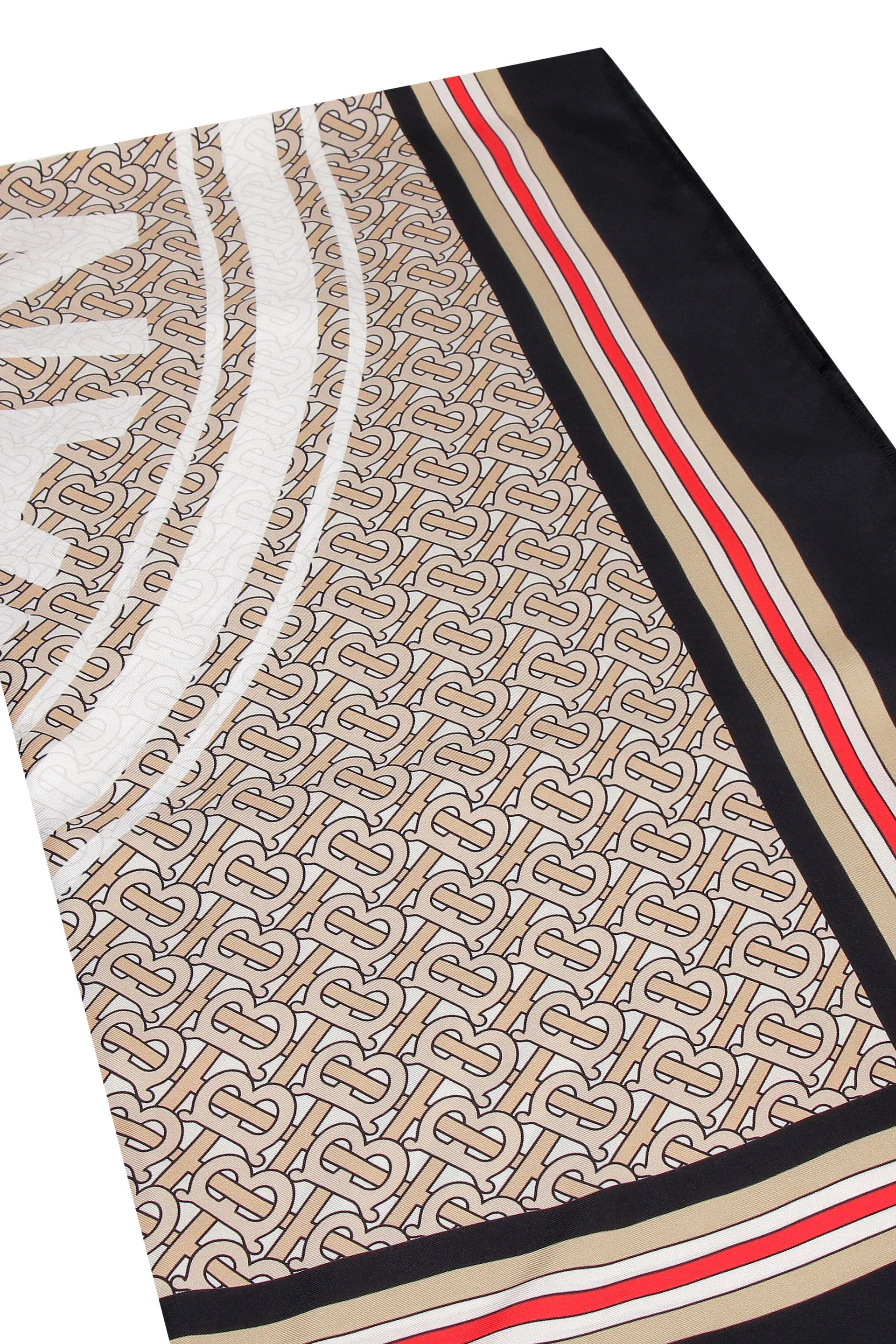 Burberry Logo Printed Square Scarf
