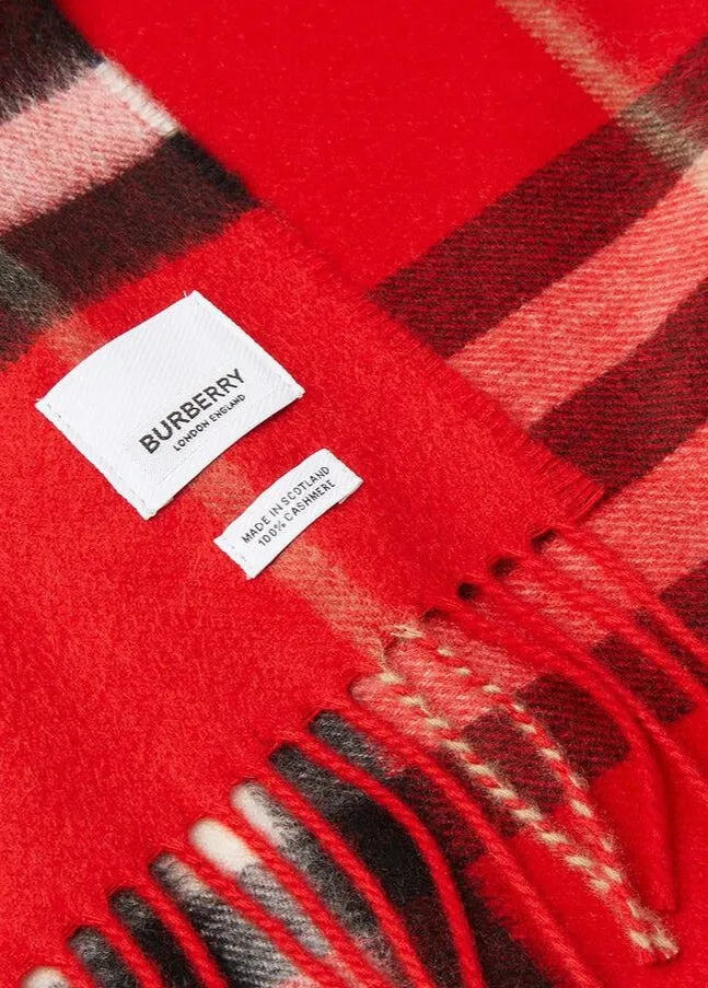 BurberryThe Classic Check Fringed Scarf