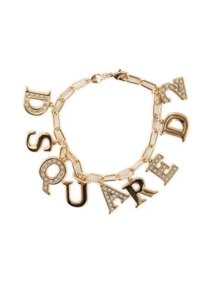 Dsquared2 Letter Charm Chain Bracelet