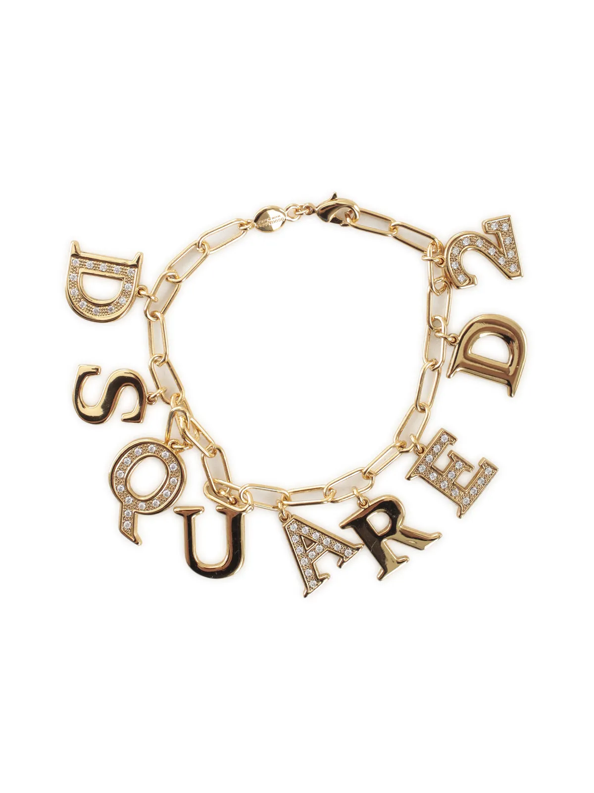 Dsquared2 Letter Charm Chain Bracelet