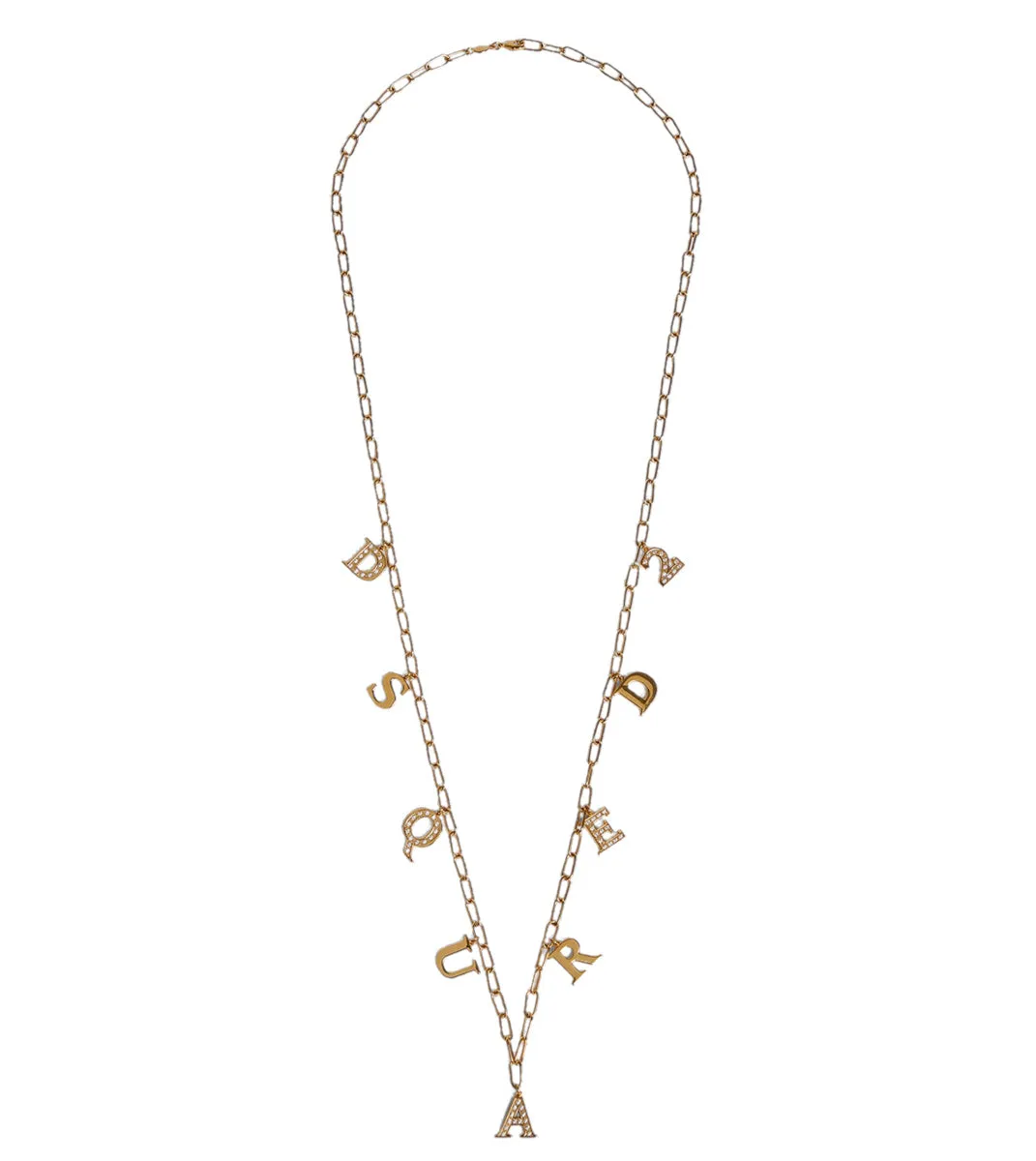 Dsquared2 Letter Logo Charm Necklace