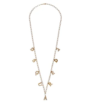 Dsquared2 Letter Logo Charm Necklace