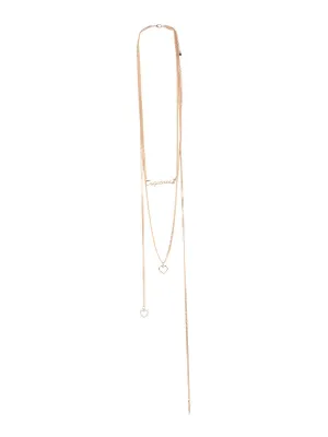 Dsquared2 Logo Charm Chain Necklace
