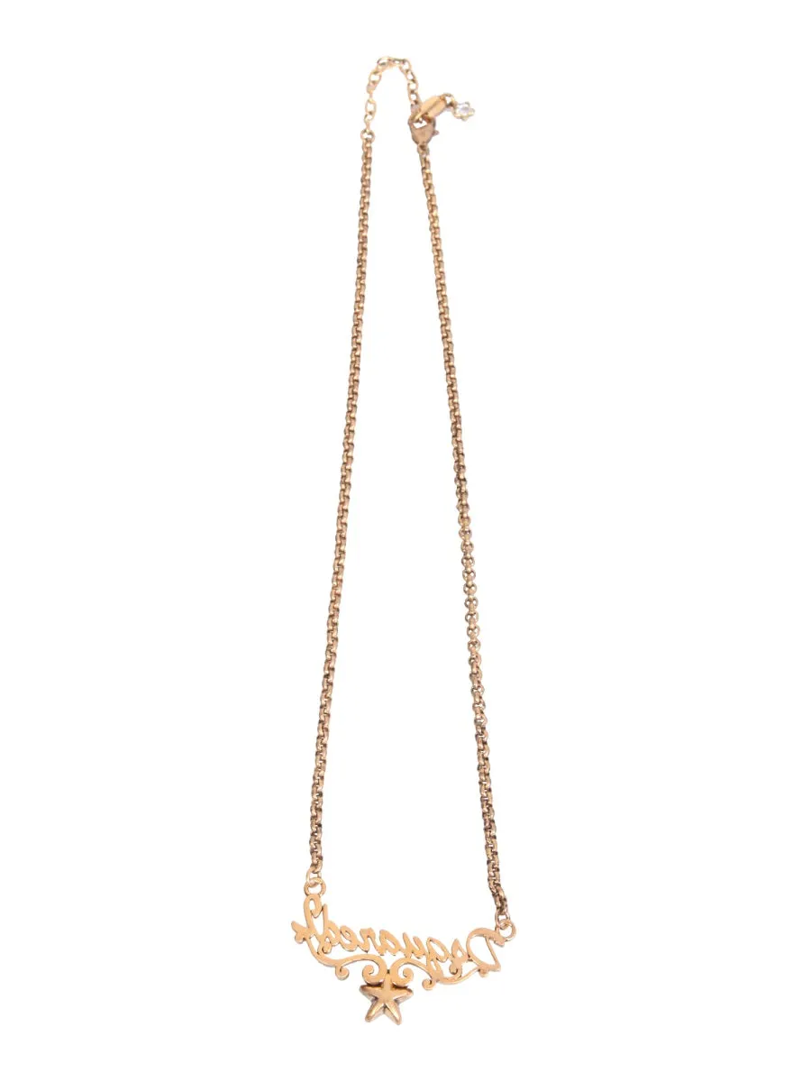 Dsquared2 Logo Star Charm Necklace
