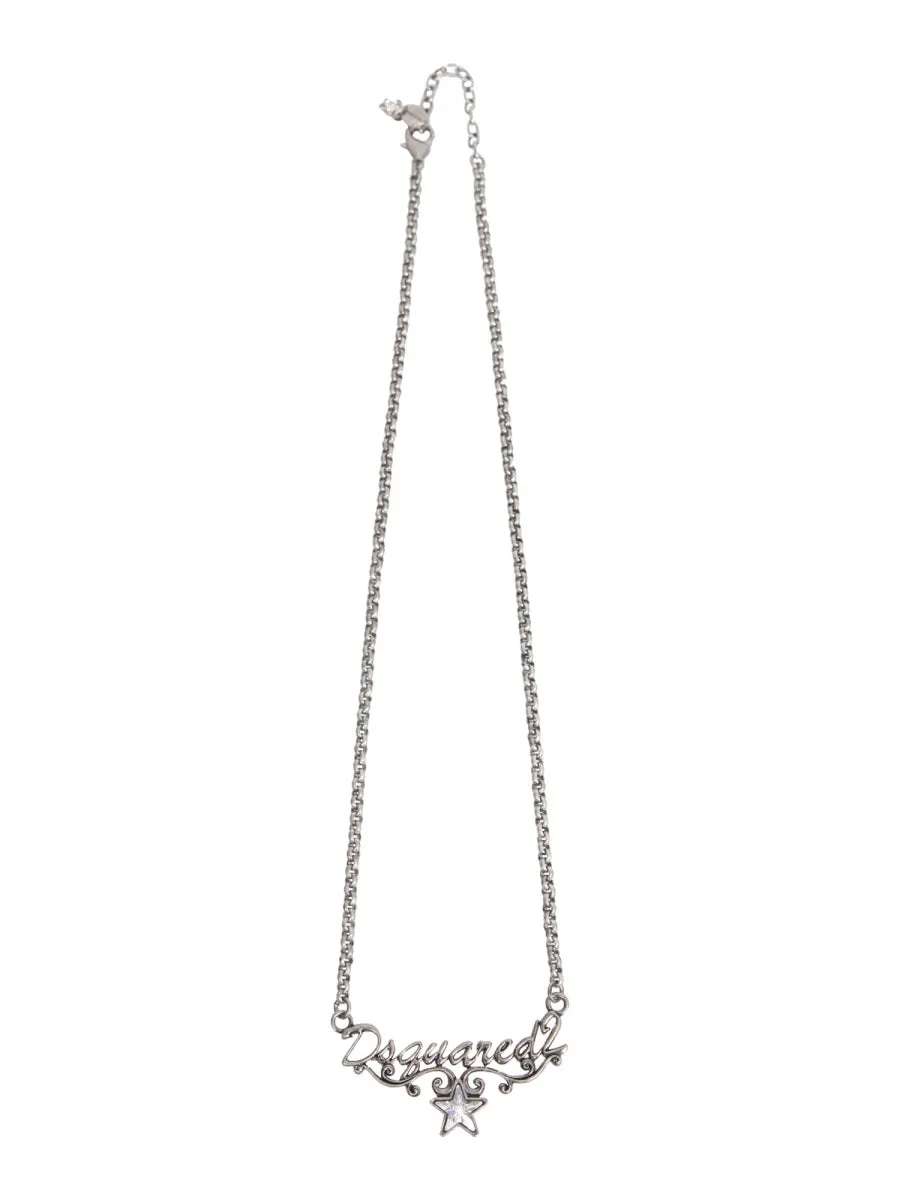Dsquared2 Logo Star Charm Necklace