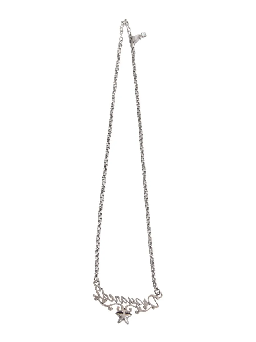 Dsquared2 Logo Star Charm Necklace