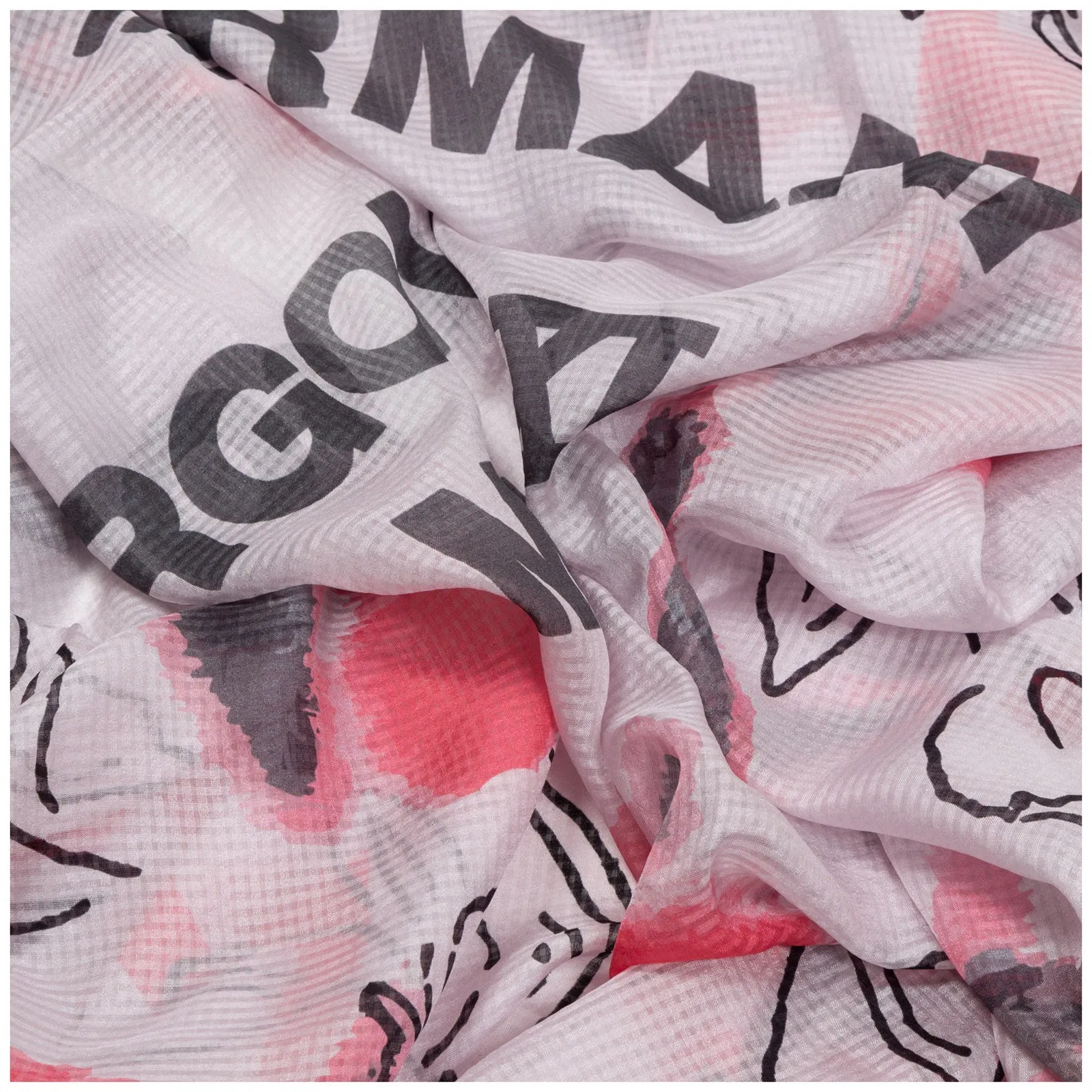 Emporio Armani Logo Printed Scarf