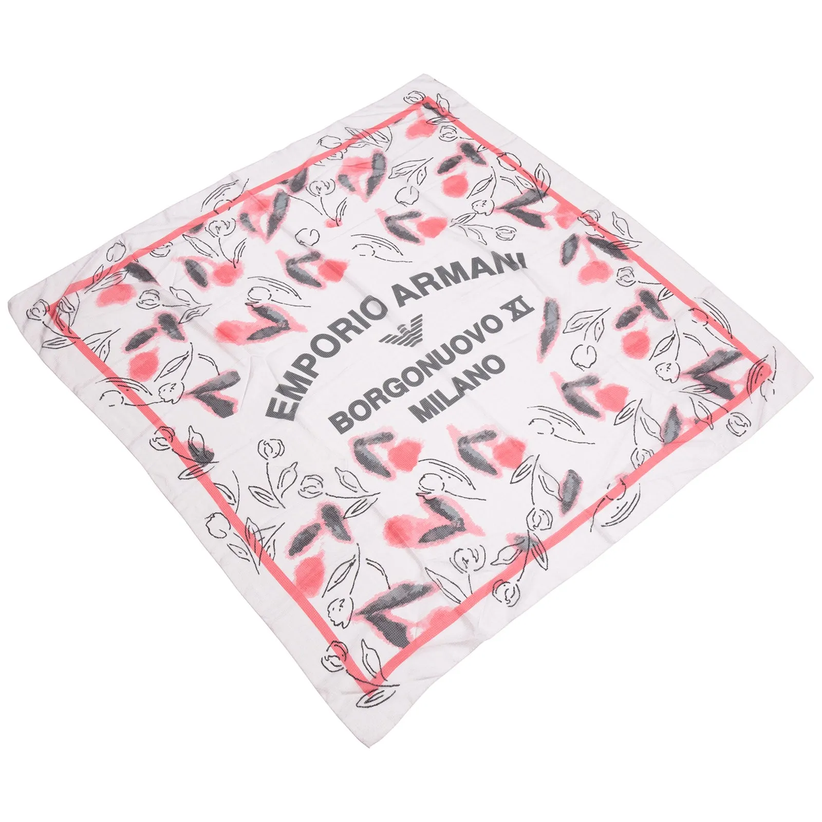 Emporio Armani Logo Printed Scarf