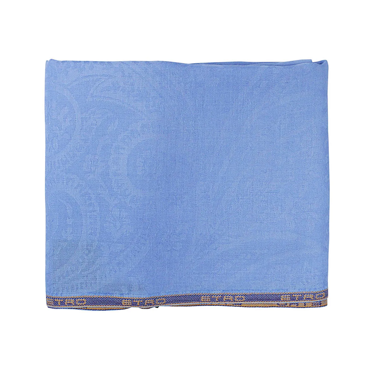 Etro Logo Tape Fringed Scarf