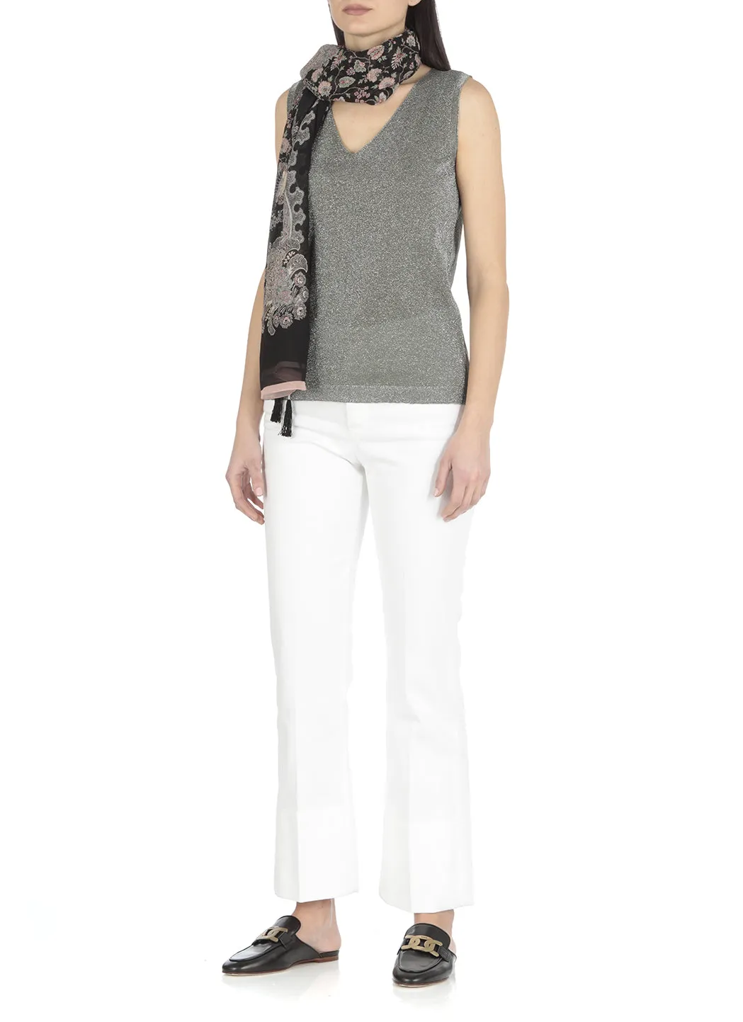 Etro Paisley Printed Tassel Detailed Scarf