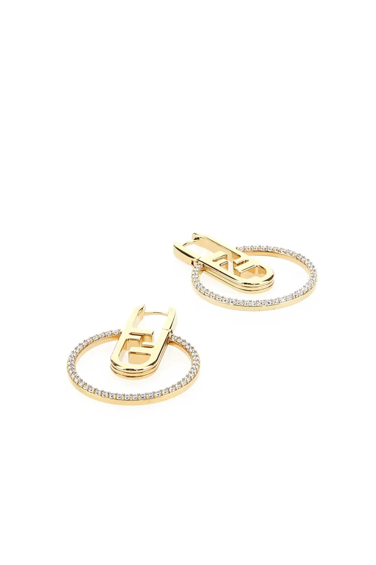 Fendi O'rock Motif Hoop Earrings