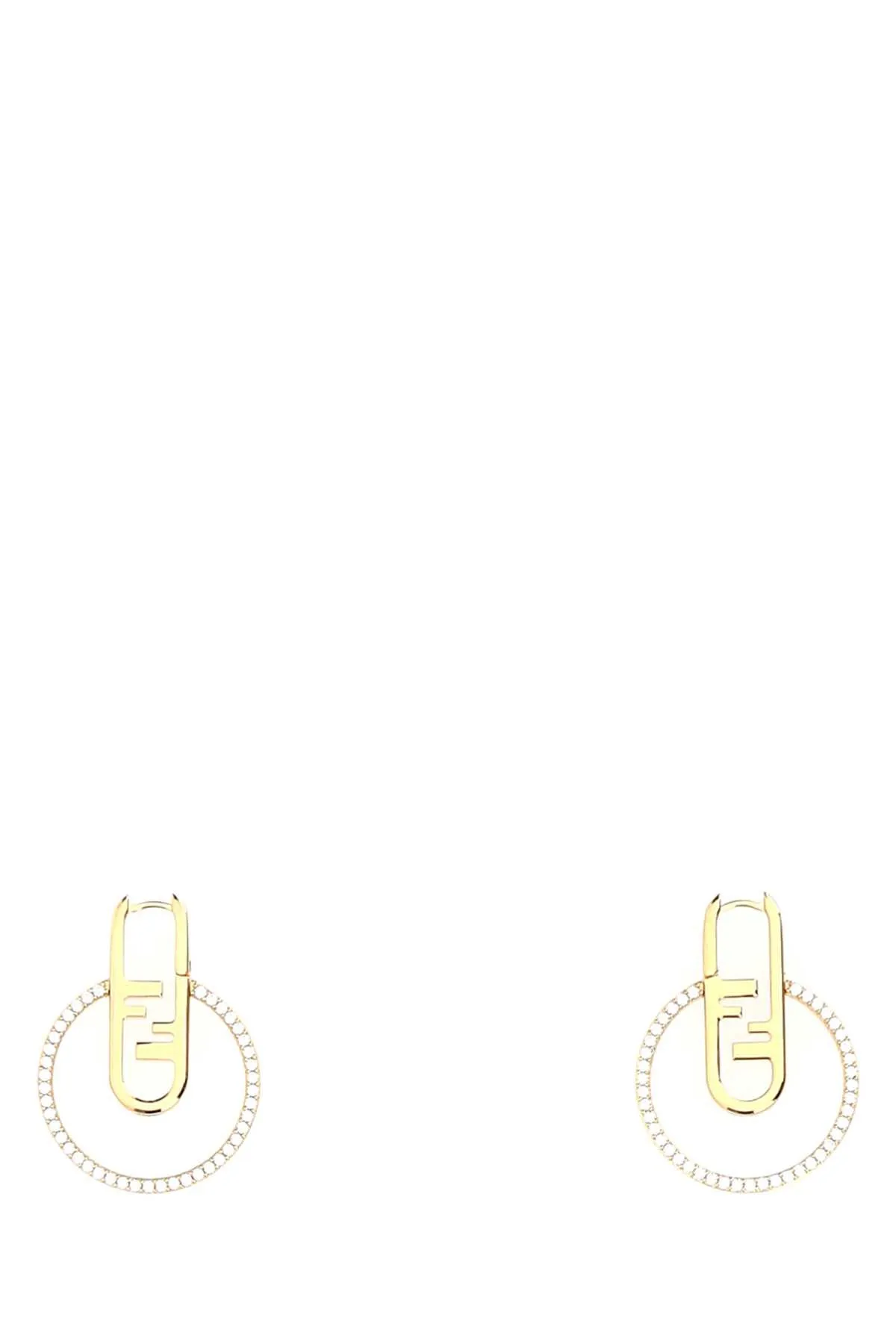 Fendi O'rock Motif Hoop Earrings