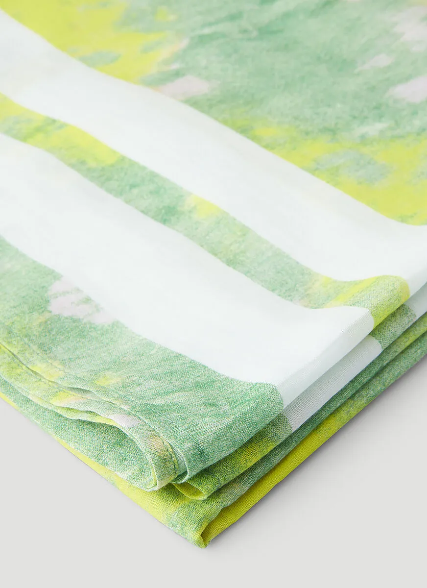 Ganni Tie Dye Voile Scarf