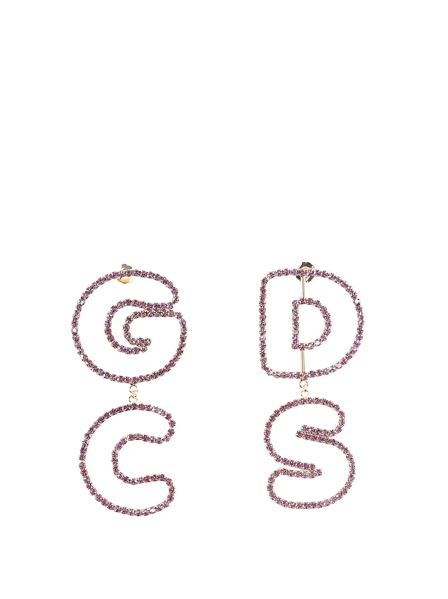 GCDS Bling Andy Logo Earrings