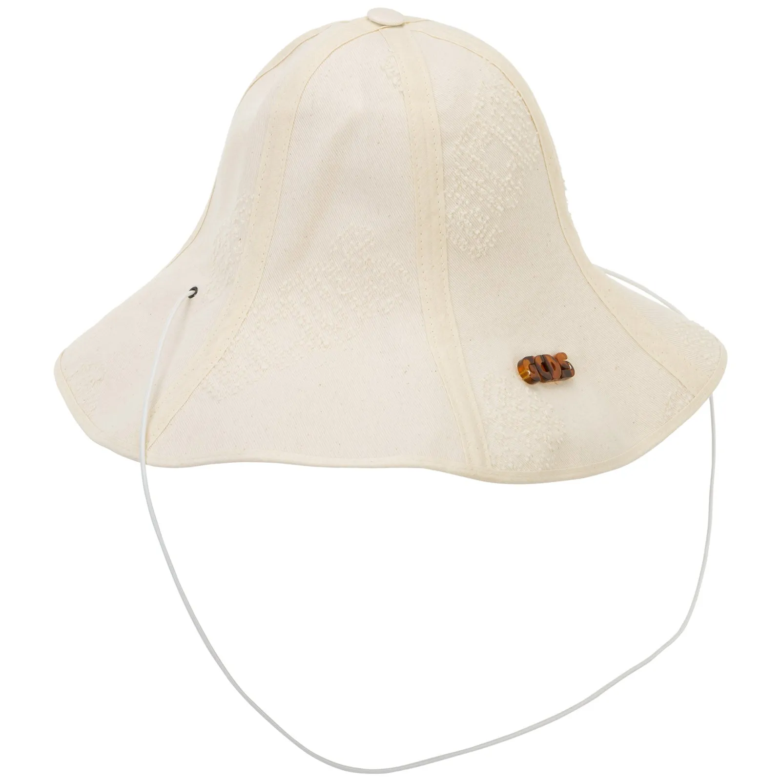 GCDS Frayed Denim Foldable Hat