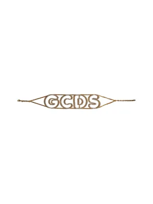 GCDS Logo Crystal Embellished Necklace