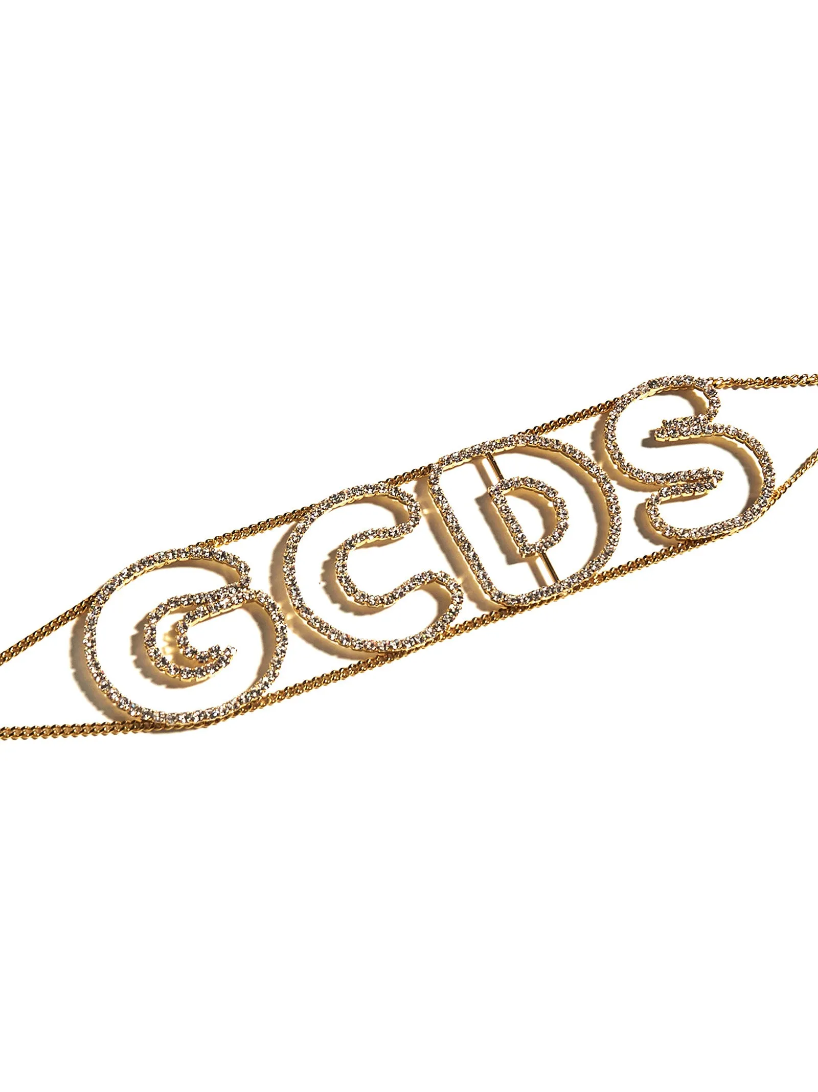 GCDS Logo Crystal Embellished Necklace