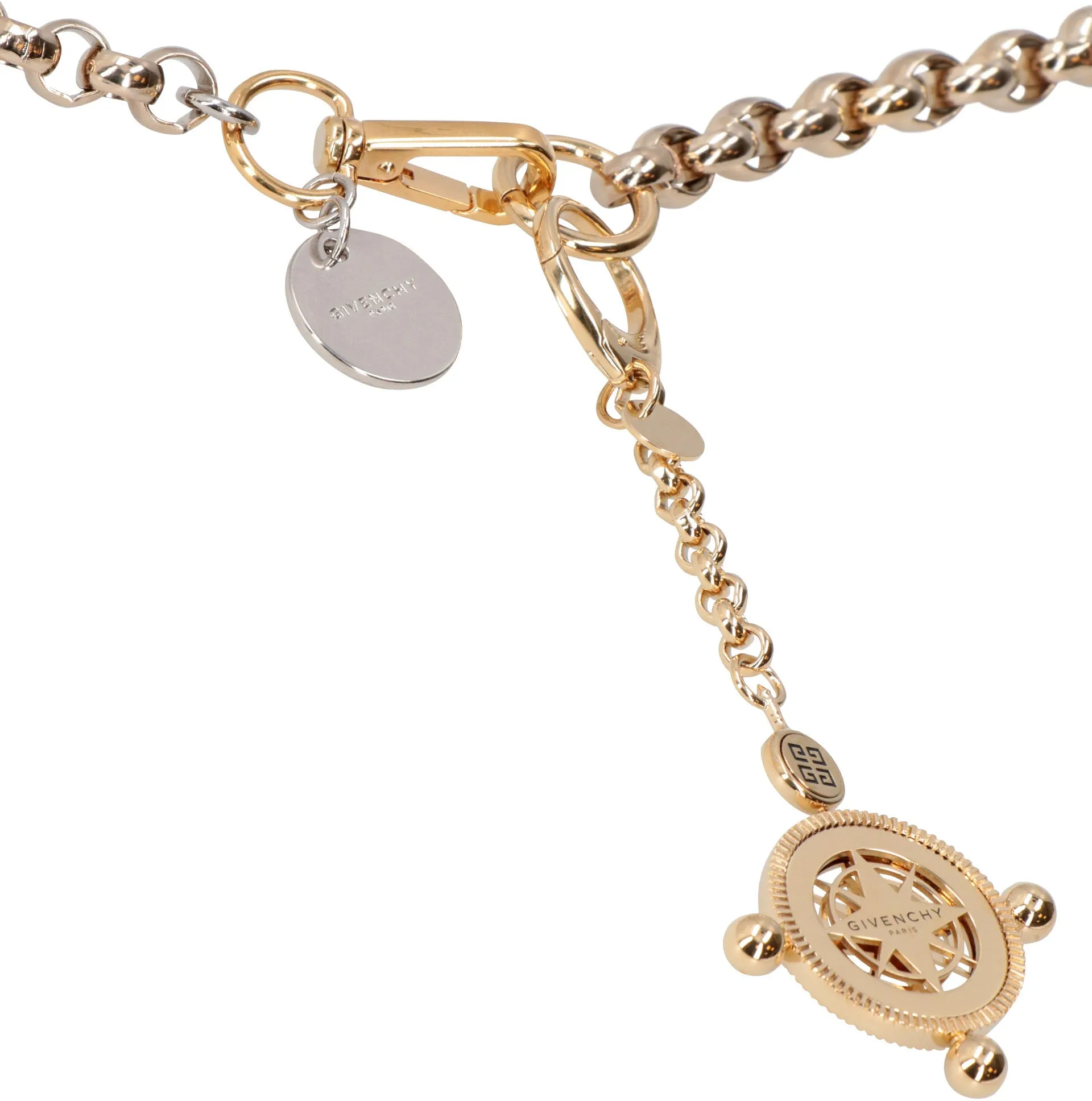Givenchy Logo Engraved Chain Link Bracelet