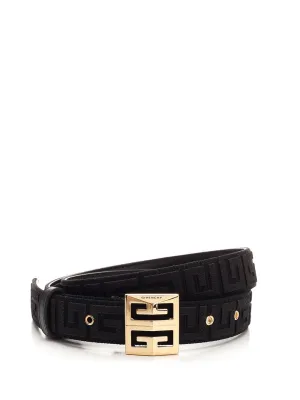 Givenchy4G Embroidered Buckle Belt