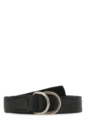 Guidi Distressed Double Buckle Belt