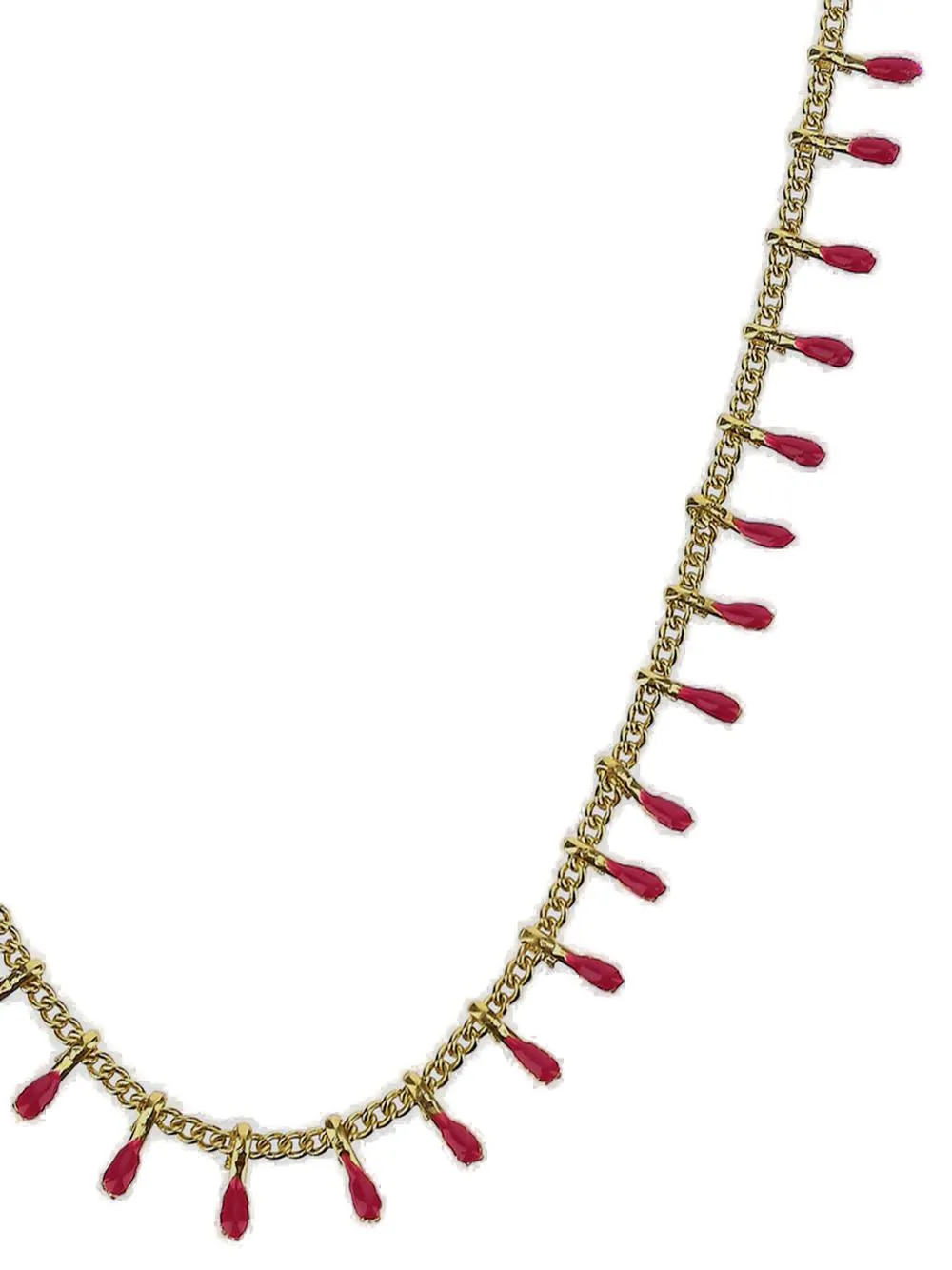 Isabel Marant Casablanca Logo Charm Necklace