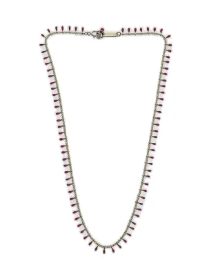 Isabel Marant Casablanca Logo Charm Necklace