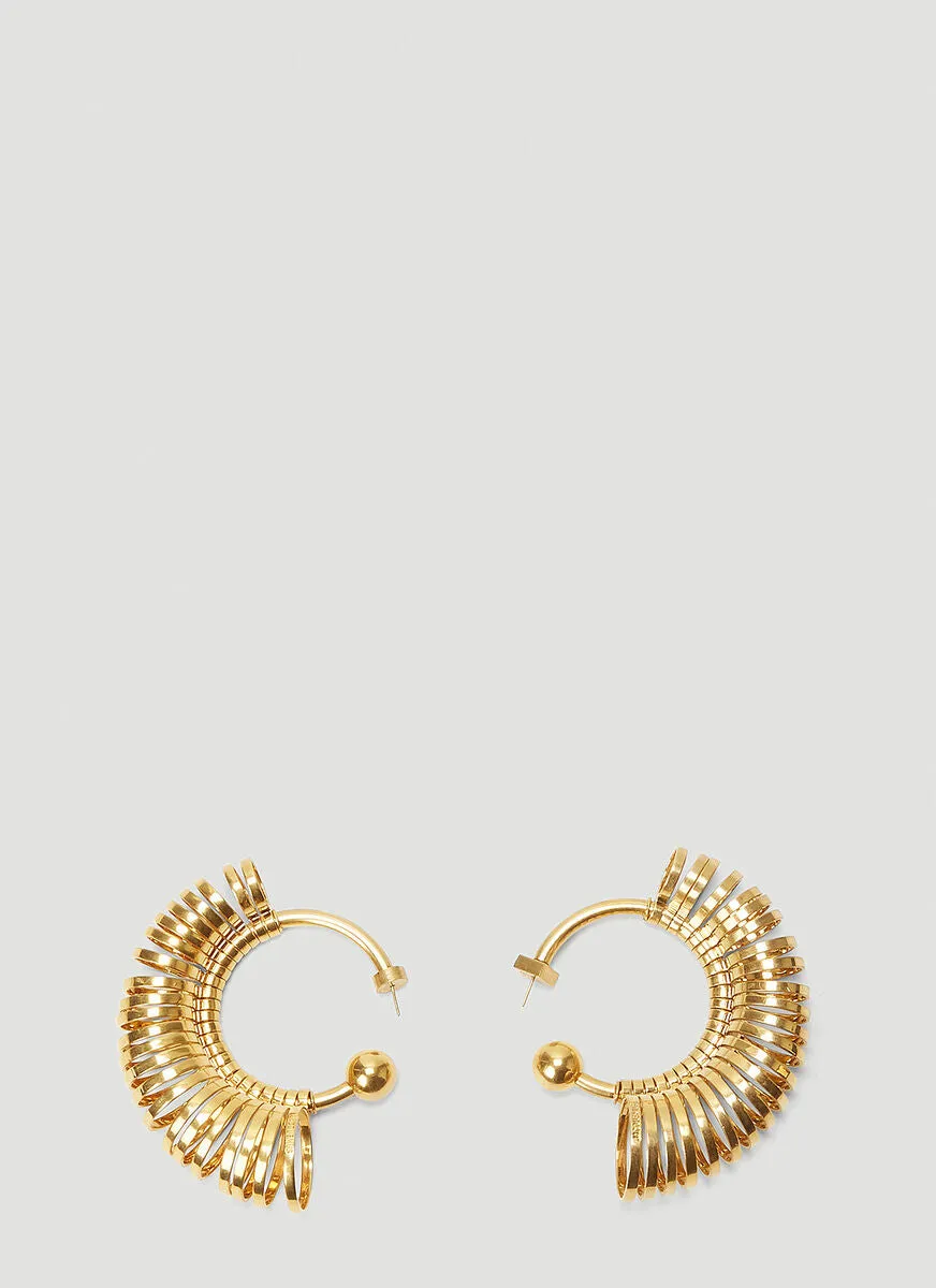 Jacquemus Les Creoles Baguier Multi Ring Hoop Earrings