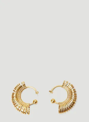 Jacquemus Les Creoles Baguier Multi Ring Hoop Earrings