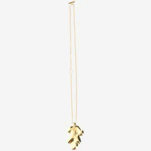 Jil Sander Leaf Pendant Necklace