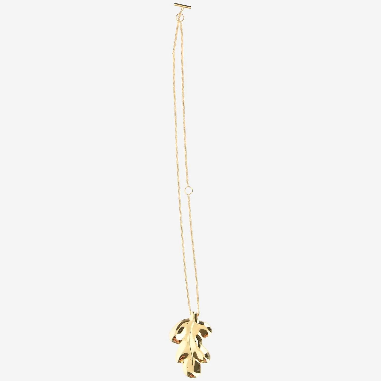 Jil Sander Leaf Pendant Necklace