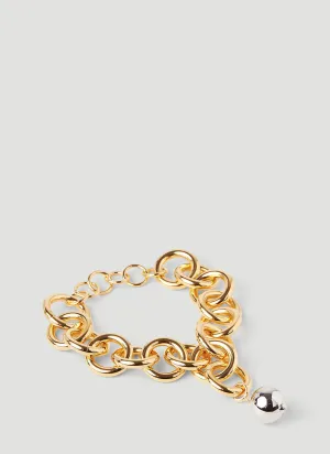 Jil Sander Sphere Pendant Chain Bracelet