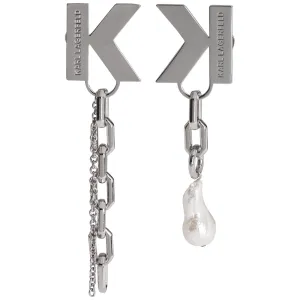 Karl Lagerfeld K/Metal Chain Clip-On Earrings