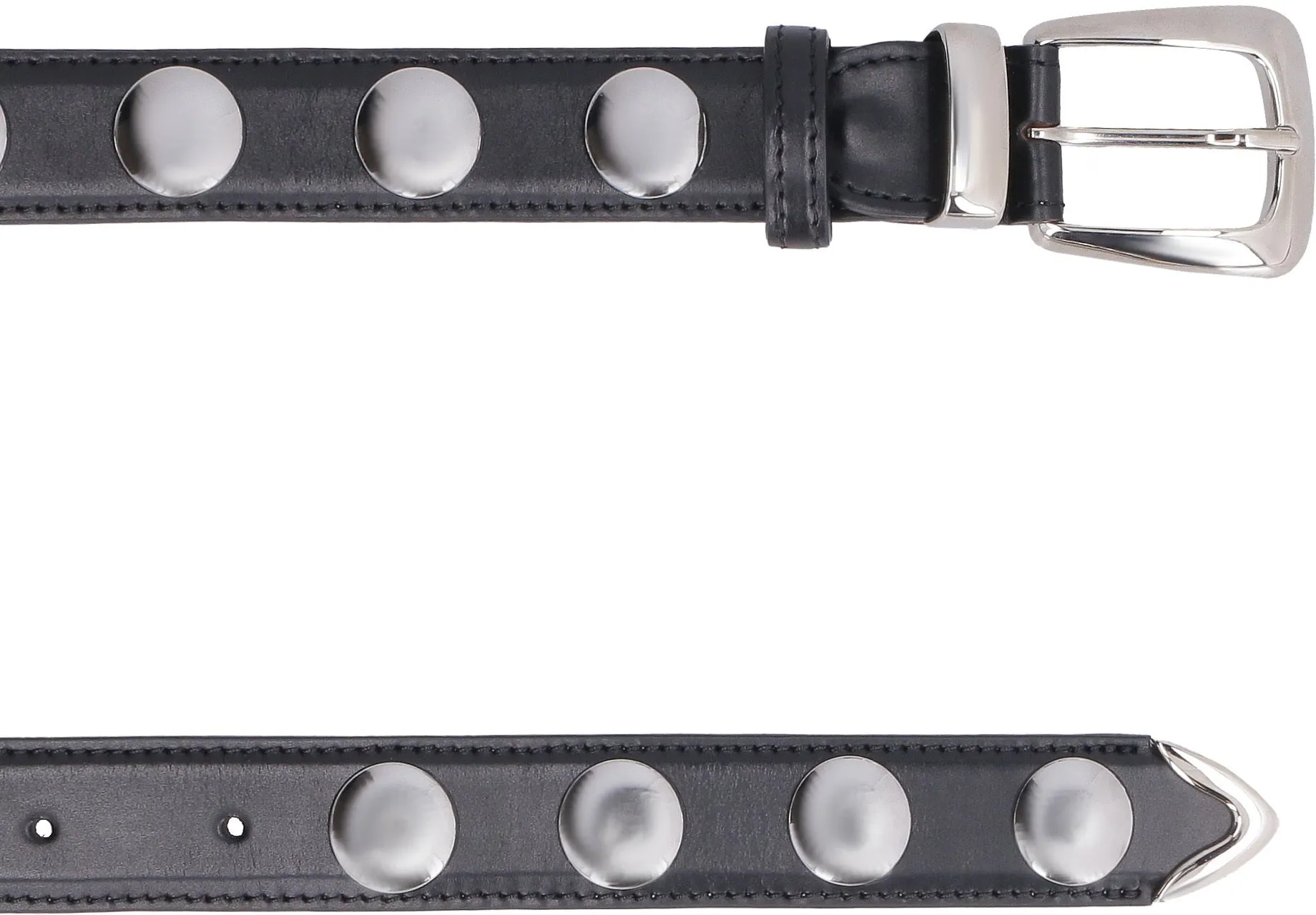 Khaite Hugo Studded Buckle Belt