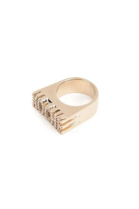 Koch Logo Embellished Ring