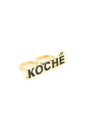 Koch Logo Plaque Double Ring