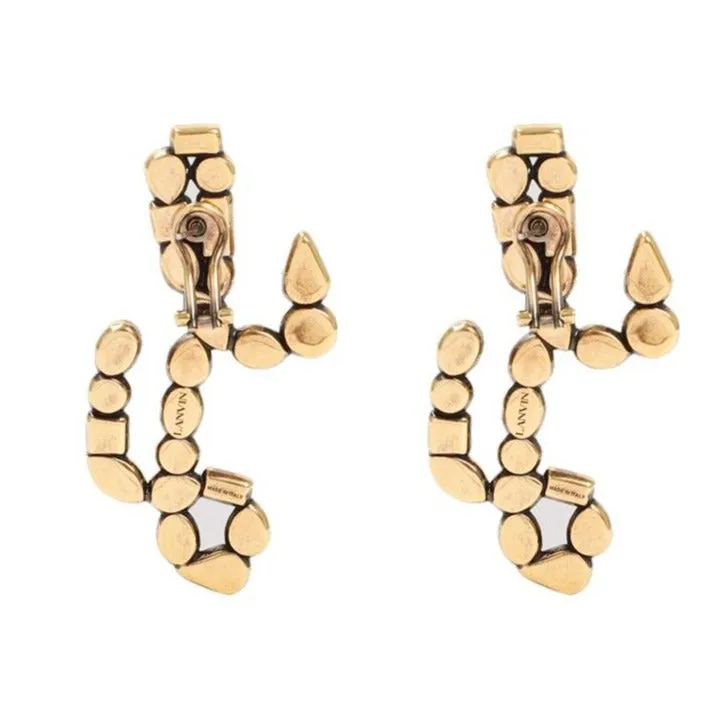 Lanvin Handwriting Logo Earrings