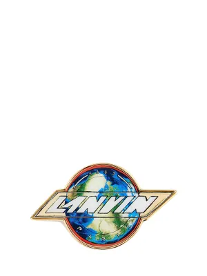 Lanvin Logo Printed Brooch