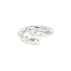 Loewe Logo Engraved Twist Ring