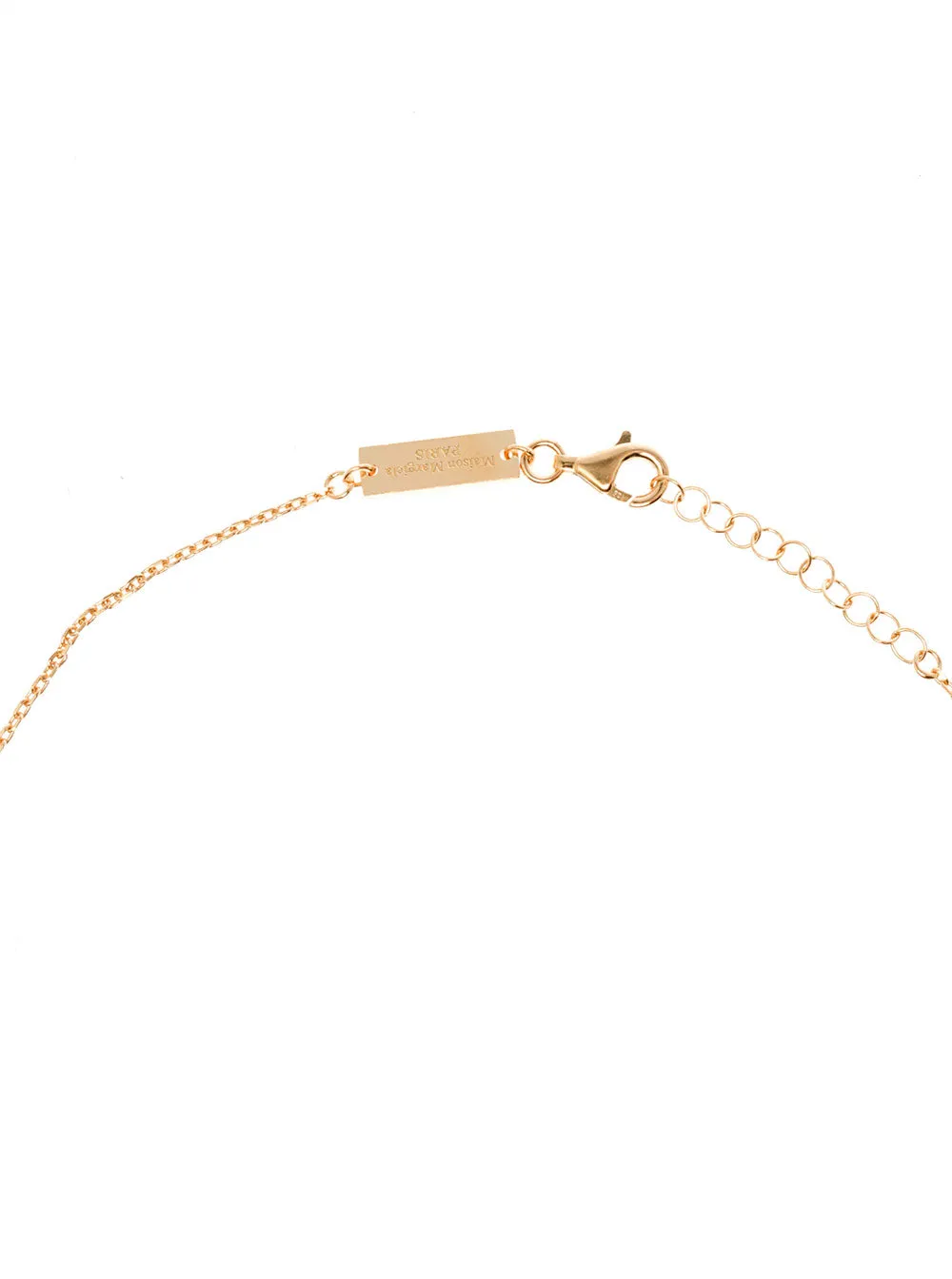 Maison Margiela Ring Pendant Logo Engraved Necklace