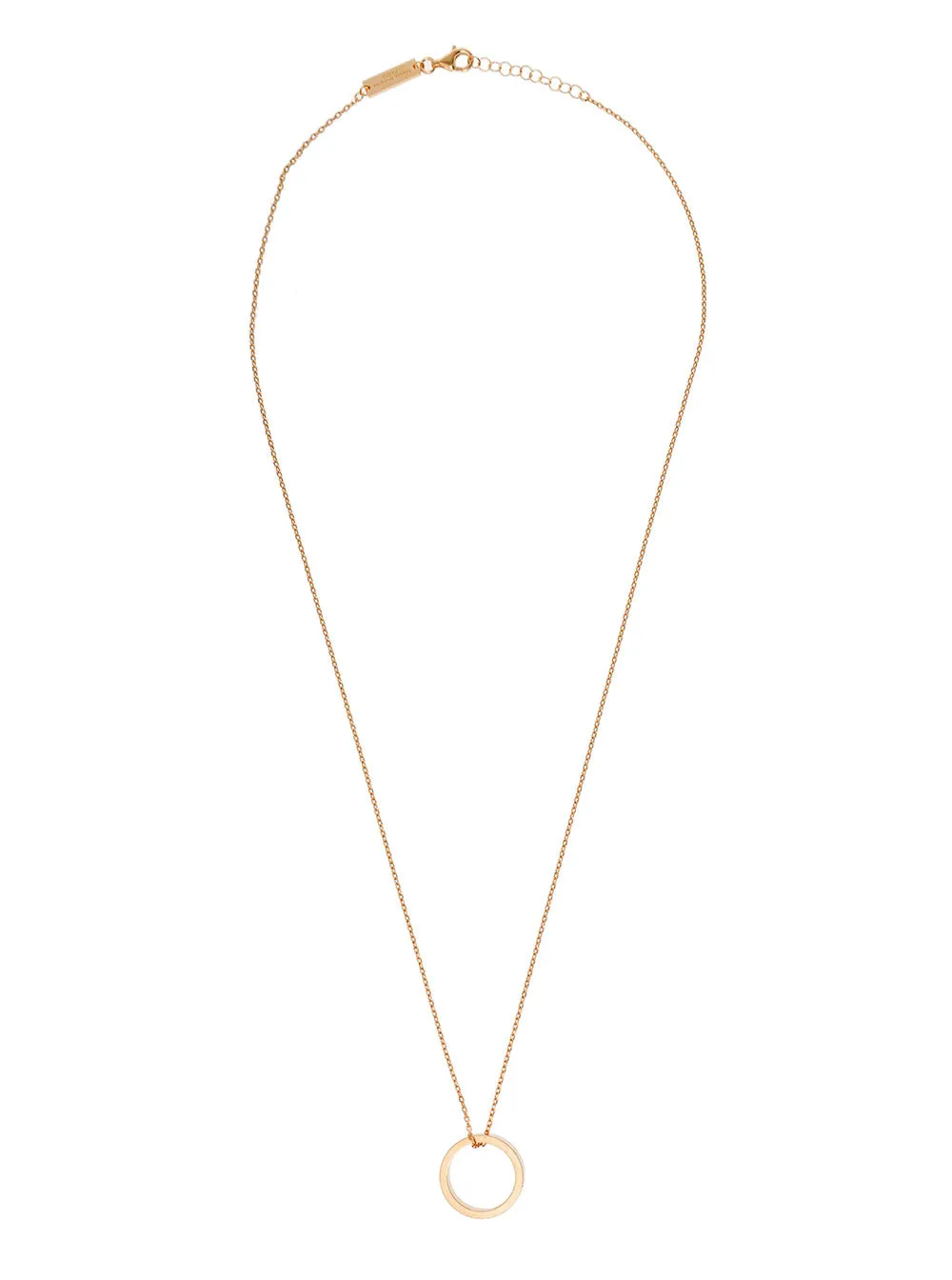 Maison Margiela Ring Pendant Logo Engraved Necklace